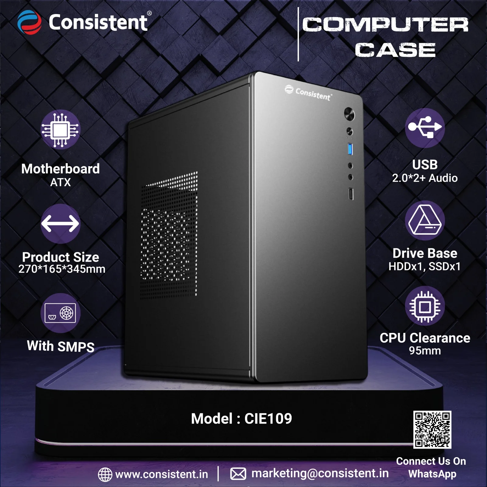 Consistent Cabinet with SMPS (CIE109)