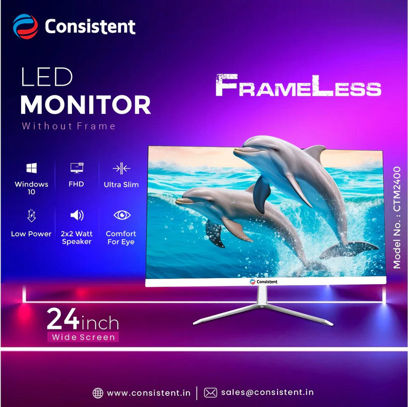 Consistent LED Monitor Frameless (CTM2400 series)