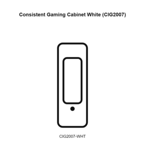 Consistent Gaming Cabinet White (CIG2007)
