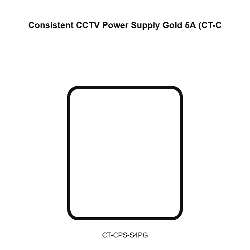 Consistent CCTV Power Supply Gold 5A (CT-CPS-S4PG)