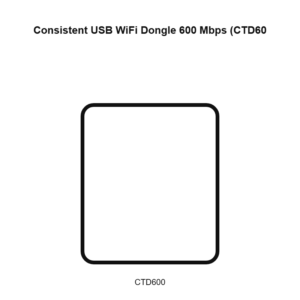 Consistent USB WiFi Dongle 600 Mbps (CTD600)