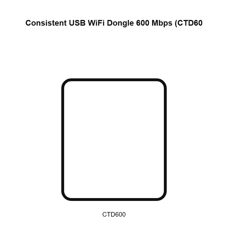 Consistent USB WiFi Dongle 600 Mbps (CTD600)