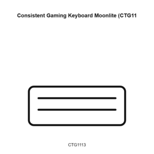 Consistent Gaming Keyboard Moonlite (CTG1113)