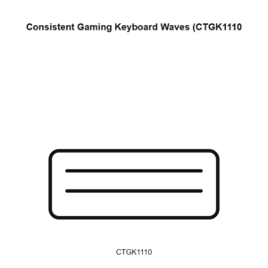 Consistent Gaming Keyboard Waves (CTGK1110)