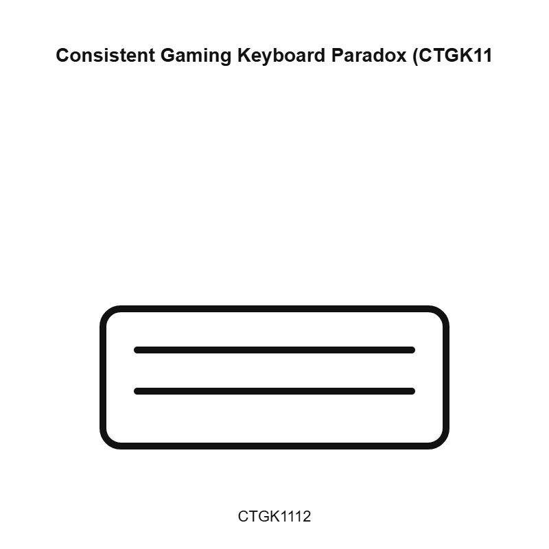 Consistent Gaming Keyboard Paradox (CTGK1112)