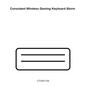 Consistent Wireless Gaming Keyboard Storm (CTGW1130)