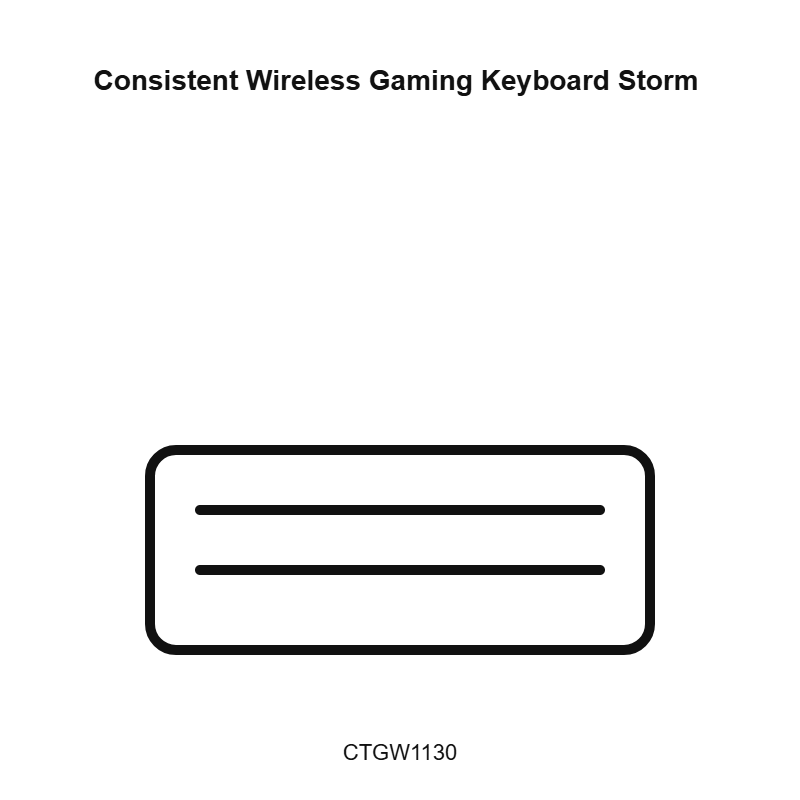 Consistent Wireless Gaming Keyboard Storm (CTGW1130)