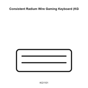 Consistent Radium Wire Gaming Keyboard (KG1101)