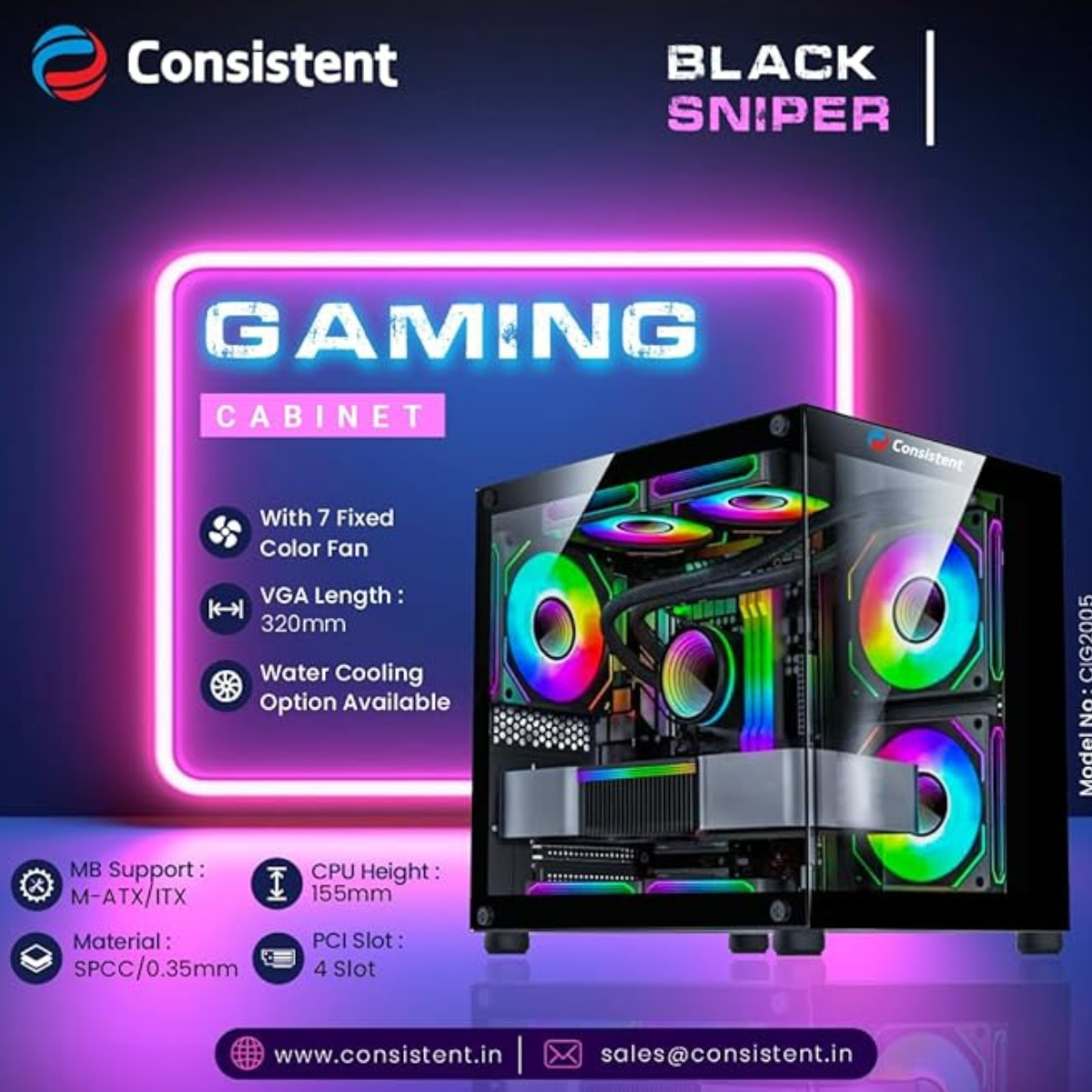 Consistent Gaming Cabinet (CIG2005) - Image 2