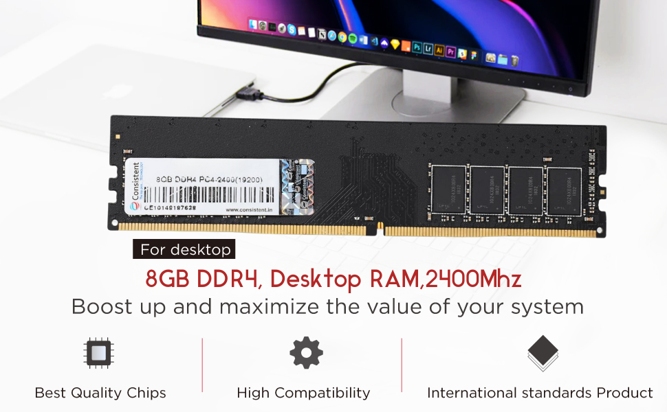 Desktop RAM 8GB DDR4 2400 (19200) - Image 3