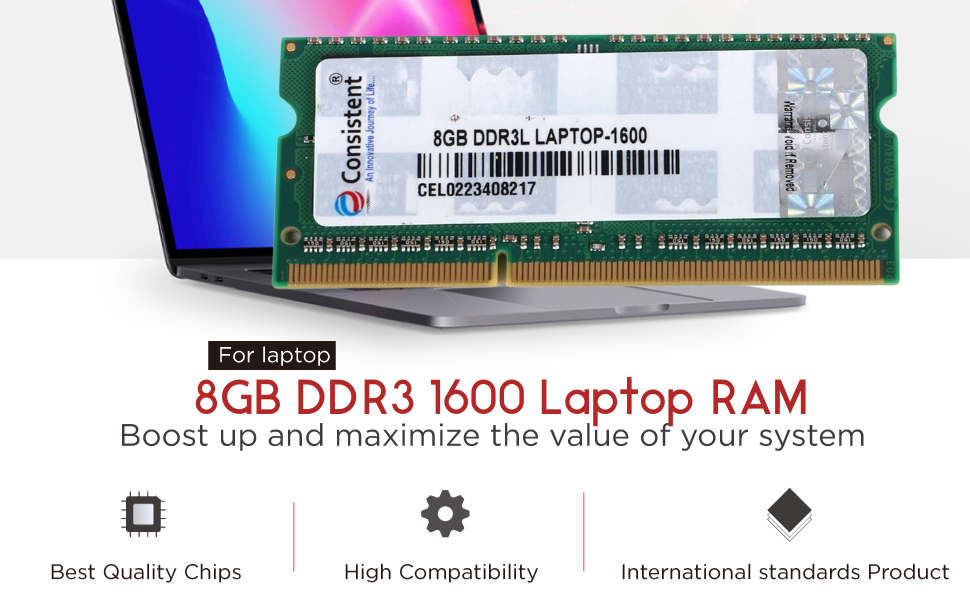 Laptop RAM 8GB DDR3 1600 (12800) - Image 4