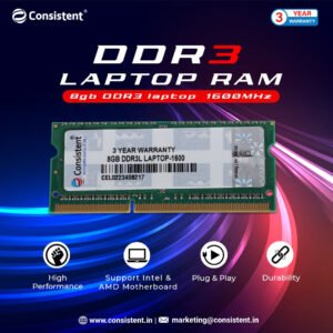 Laptop RAM 8GB DDR3 1600 (12800)