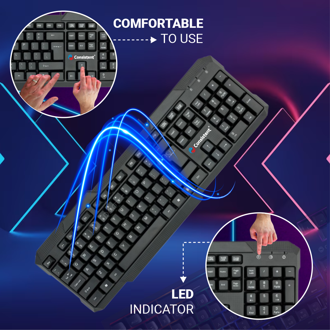Consistent Wireless Keyboard Mouse Combo (CMW402) - Image 4
