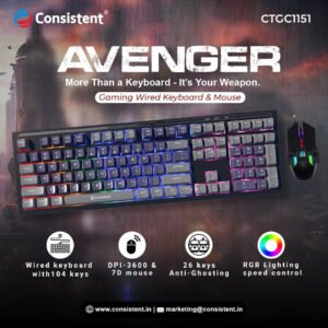 Consistent Keyboard Mouse Combo Avenger (CTGC1151)