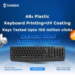 Consistent Keyboard Classic Gold Wired (SK102)