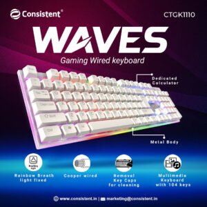 Consistent Gaming Keyboard Waves (CTGK1110)