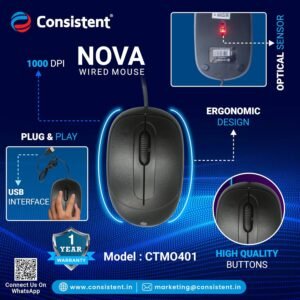 Consistent Nova Wired Mouse (CTM0401)