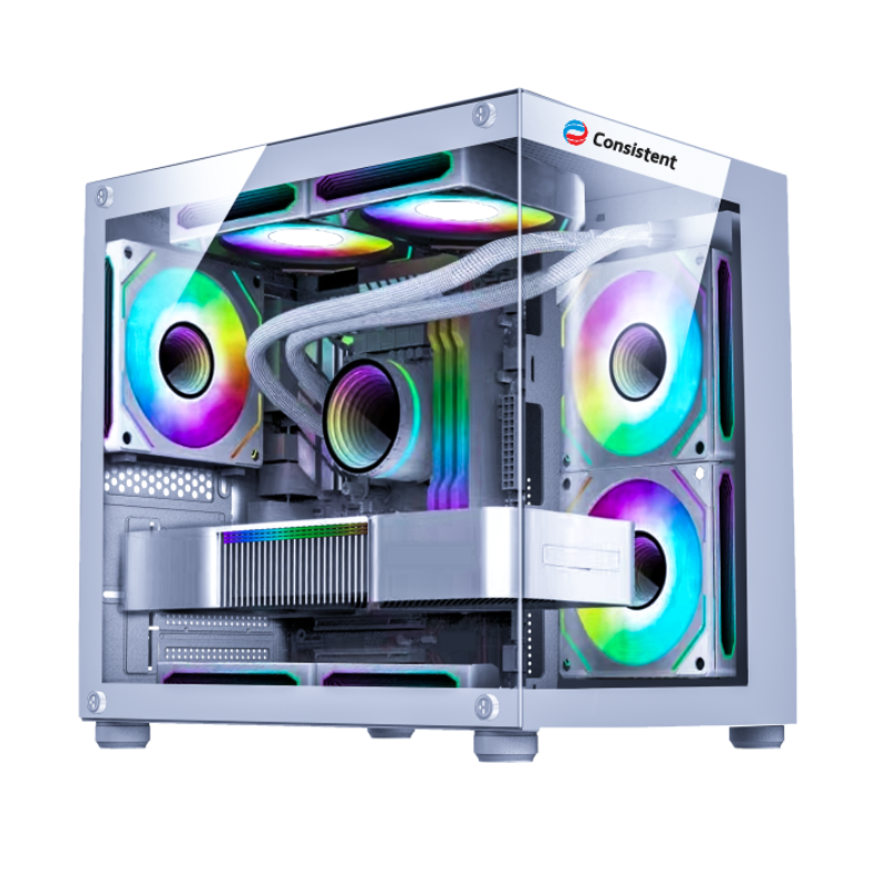 Consistent Gaming Cabinet White (CIG2007) - Image 2