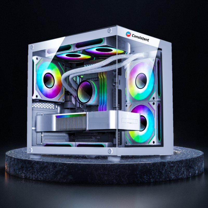 Consistent Gaming Cabinet White (CIG2007) - Image 3