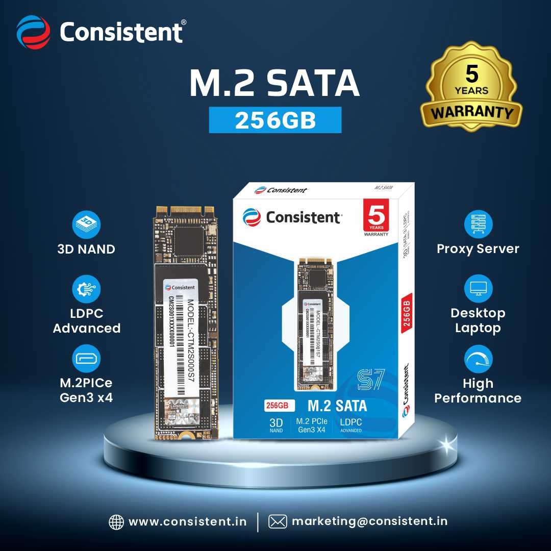 Consistent M.2 SSD 256GB (CTM25256S6)