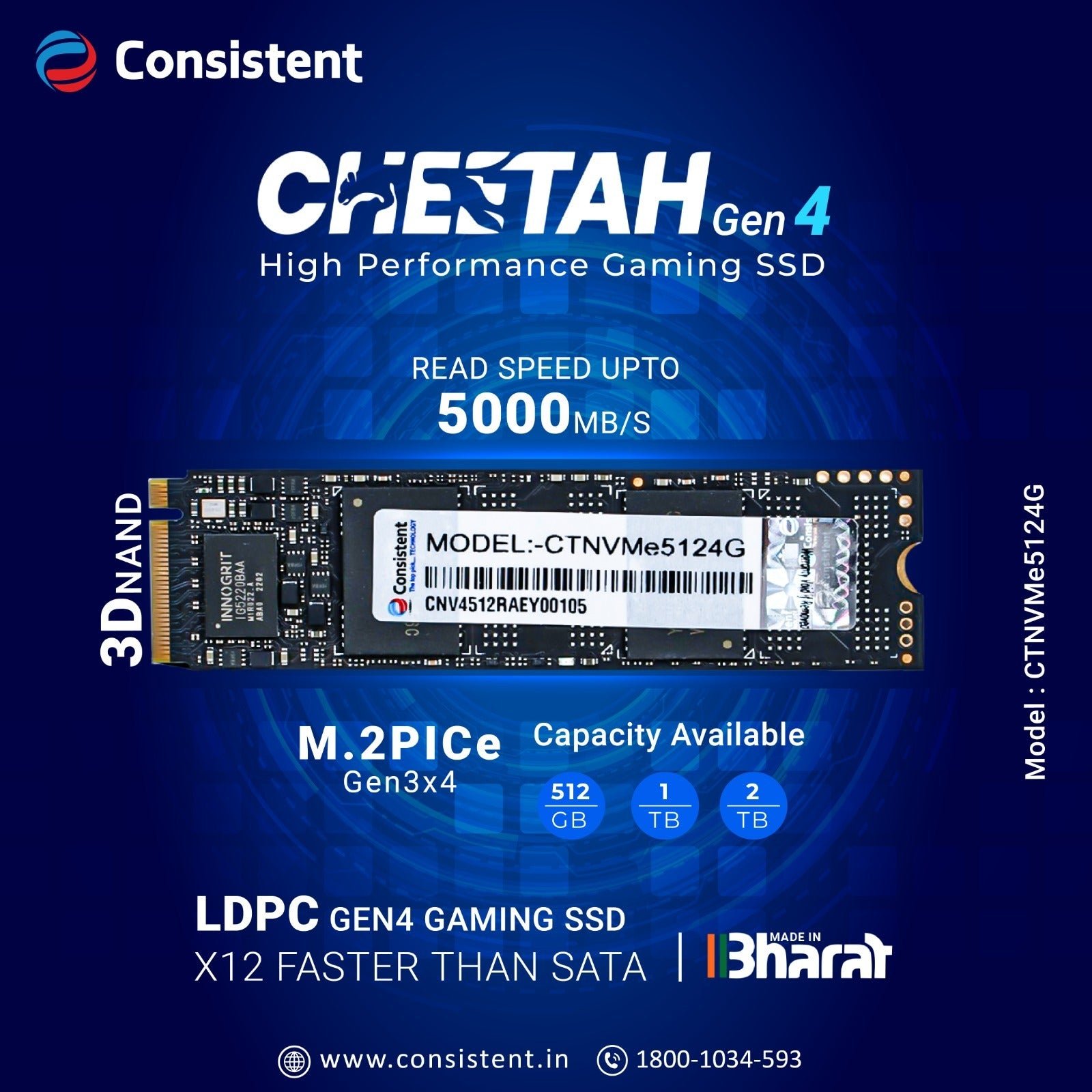 Consistent M.2 SSD 512GB (CTM2S512S6)