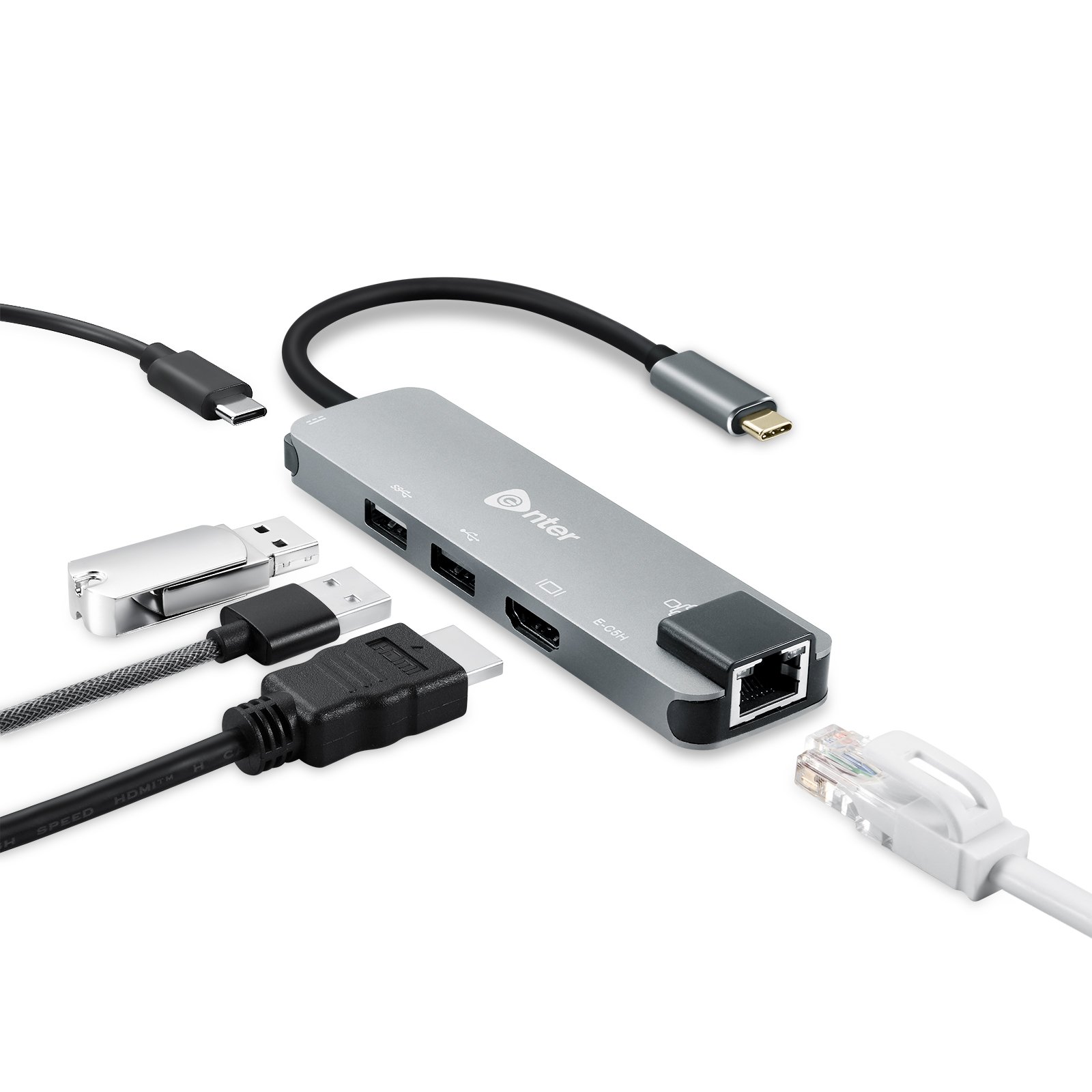 ENTER HUB TYPE C TO 5 IN 1 (EN-E-C5H-II) - Image 2