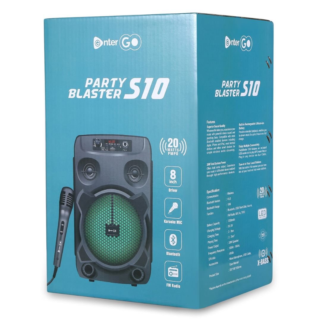 ENTER SPEAKER BLUETOOTH PARTY BLASTER S10 - Image 8