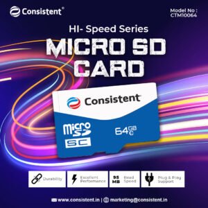 Consistent Micro SD Card 64GB (CTM10064)
