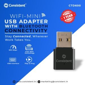 Consistent USB WiFi Dongle 600 Mbps (CTD600)