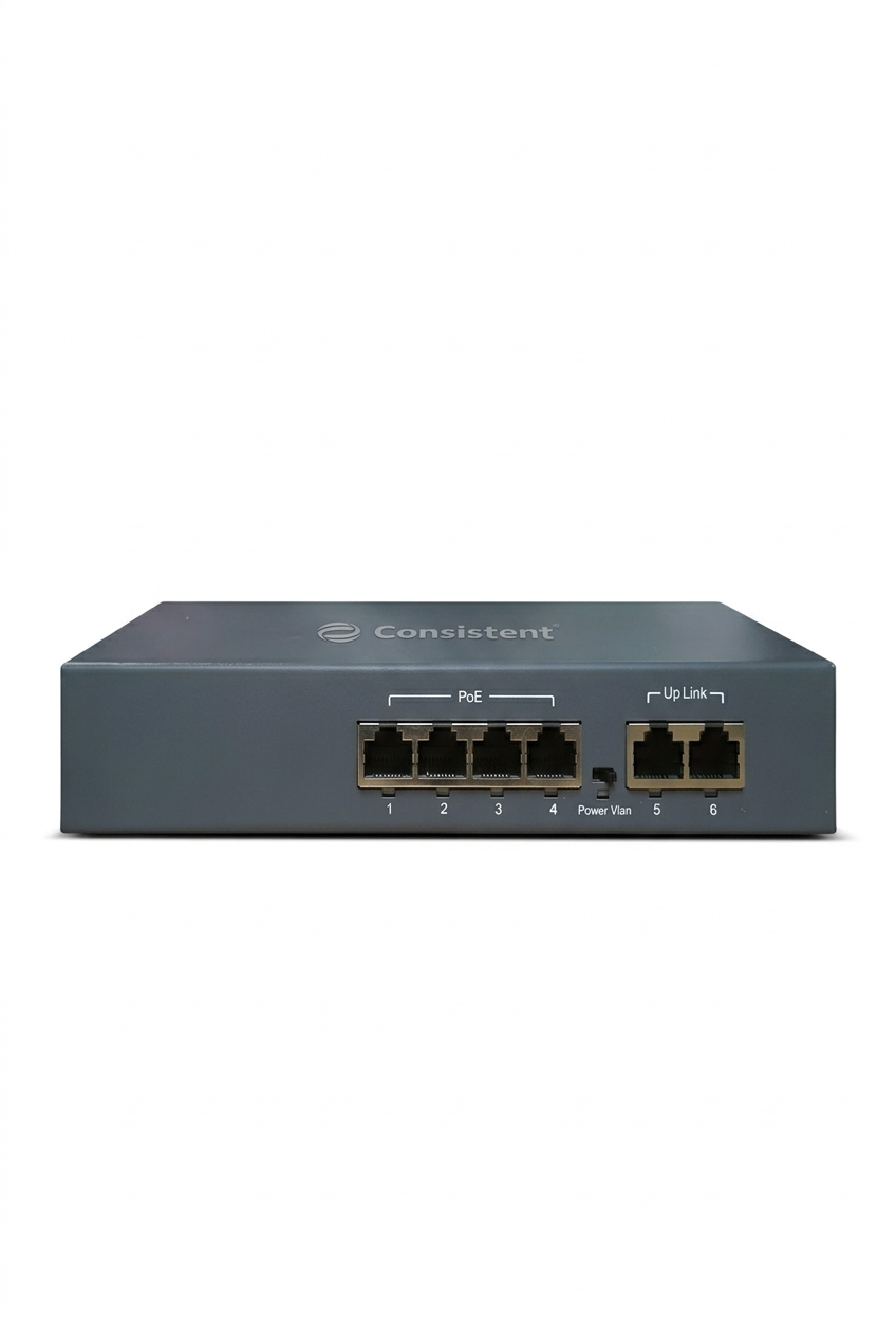 Consistent PoE Switch 4 Port (C-4P-2UE-V) - Image 2