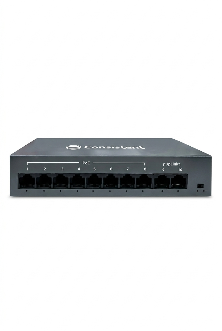 Consistent PoE Switch 8 Port (C-8P-2UE-V) - Image 2