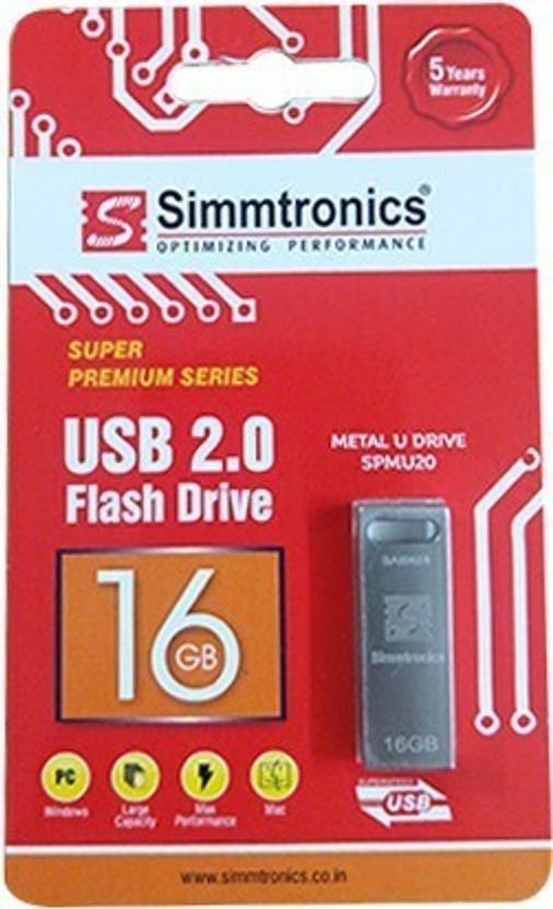 Simmtronics Pendrive USB 2.0 Plastic 16GB - Image 2