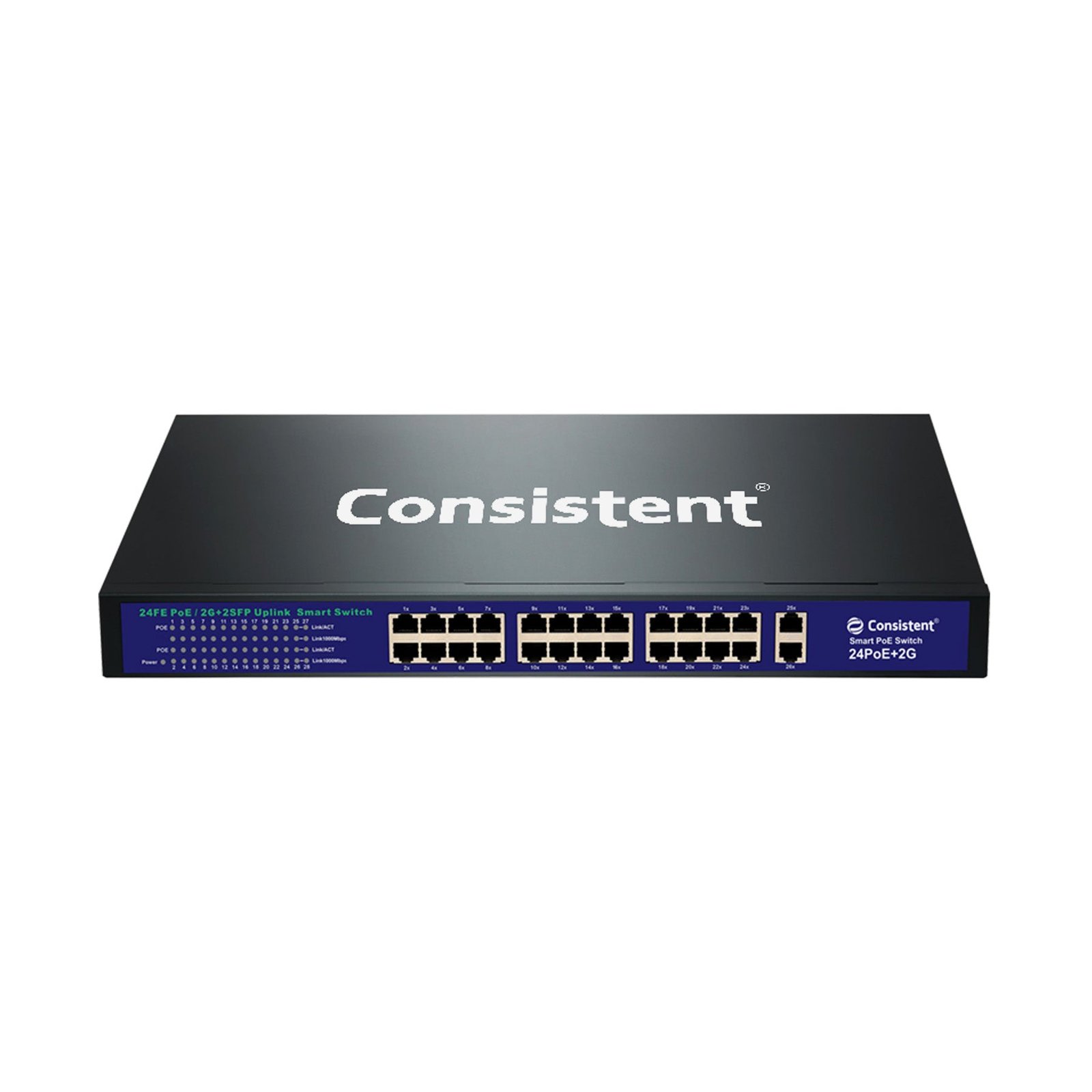 Consistent PoE Switch Giga (CG-8P-2UG-2S) - Image 2