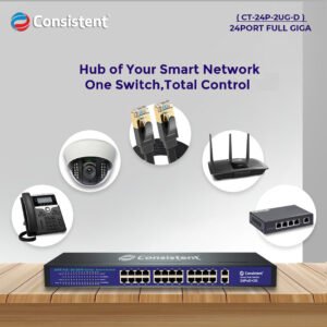 Consistent PoE Switch Giga (CG-8P-2UG-2S)