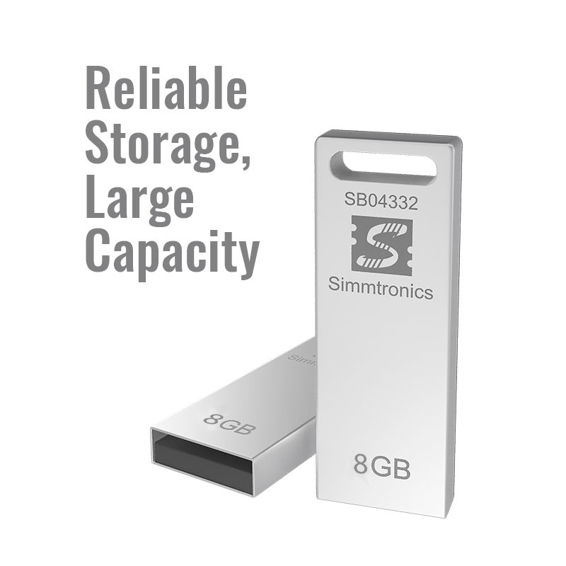 Simmtronics Pendrive USB 2.0 Metal 8GB