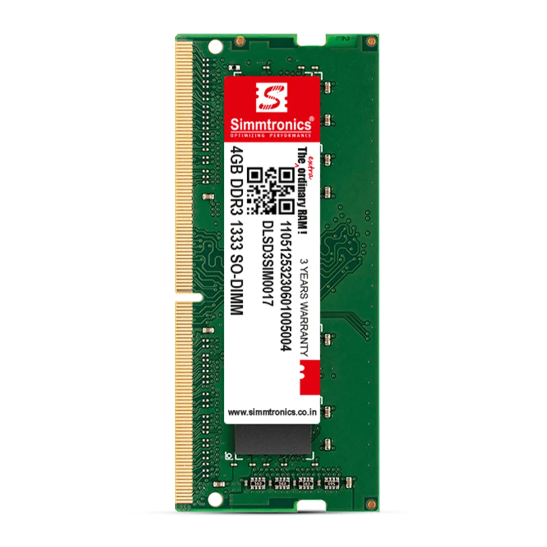 Simmtronics SO-DIMM RAM 4GB DDR3 1333MHz (Laptop)