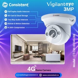 Consistent 4G Dome Camera 3MP (CTCM-IDD4G3M)
