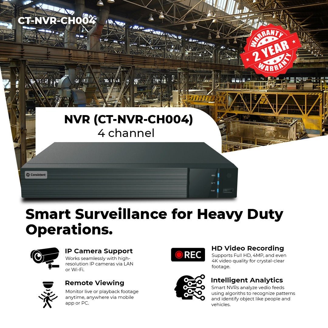 Consistent NVR 8 Channel (CT-NVR-CH008)