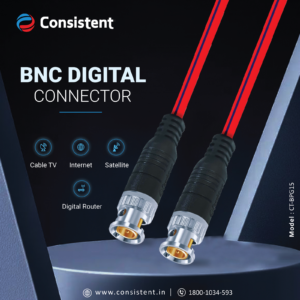 BNC Connector Pigtail Semi Gold