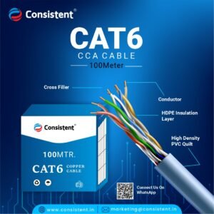Consistent Cat6 CCA Cable 100m