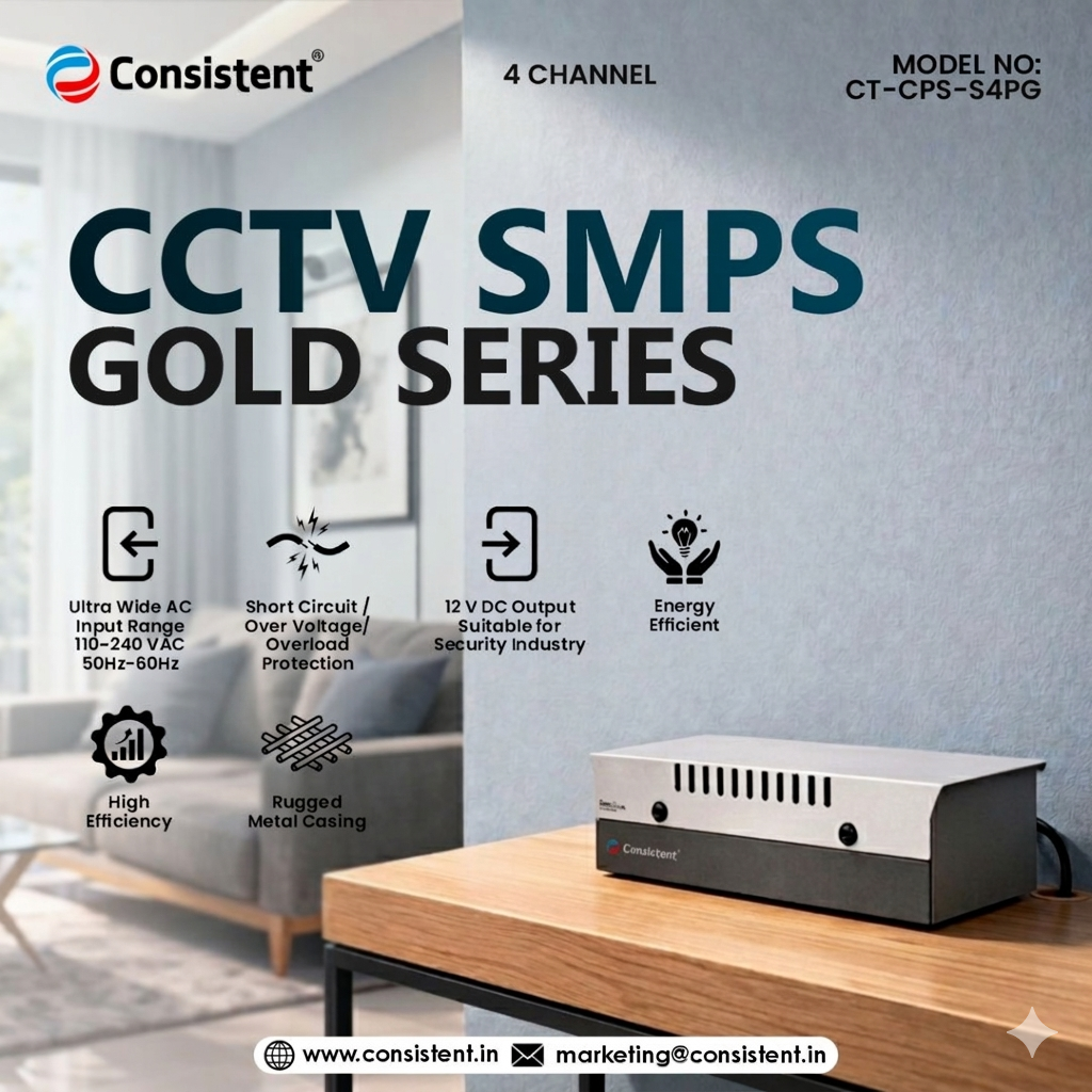 Consistent CCTV Power Supply 16 Port (CT-CPS-S16PG)