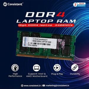 Consistent Laptop RAM 16GB DDR4 2400 (19200)