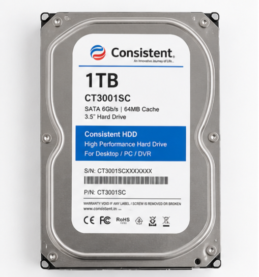 Consistent HDD 1TB (CT3001SC)