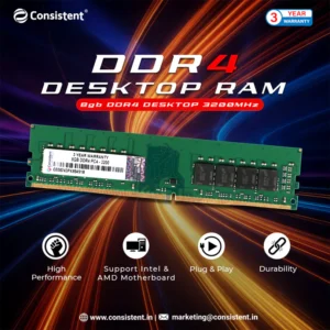 Consistent Desktop RAM 8GB DDR4 3200 (25600)