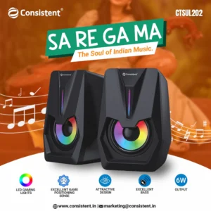 Consistent Speaker SA RE GA MA USB 2.0 (CTSUL202)