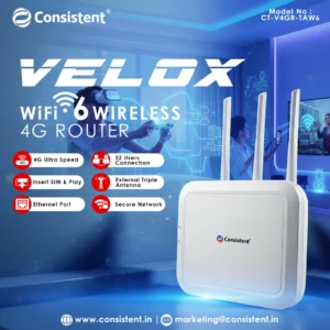 Consistent 4G WiFi Router Velox (CT-V4GR-TAW6)