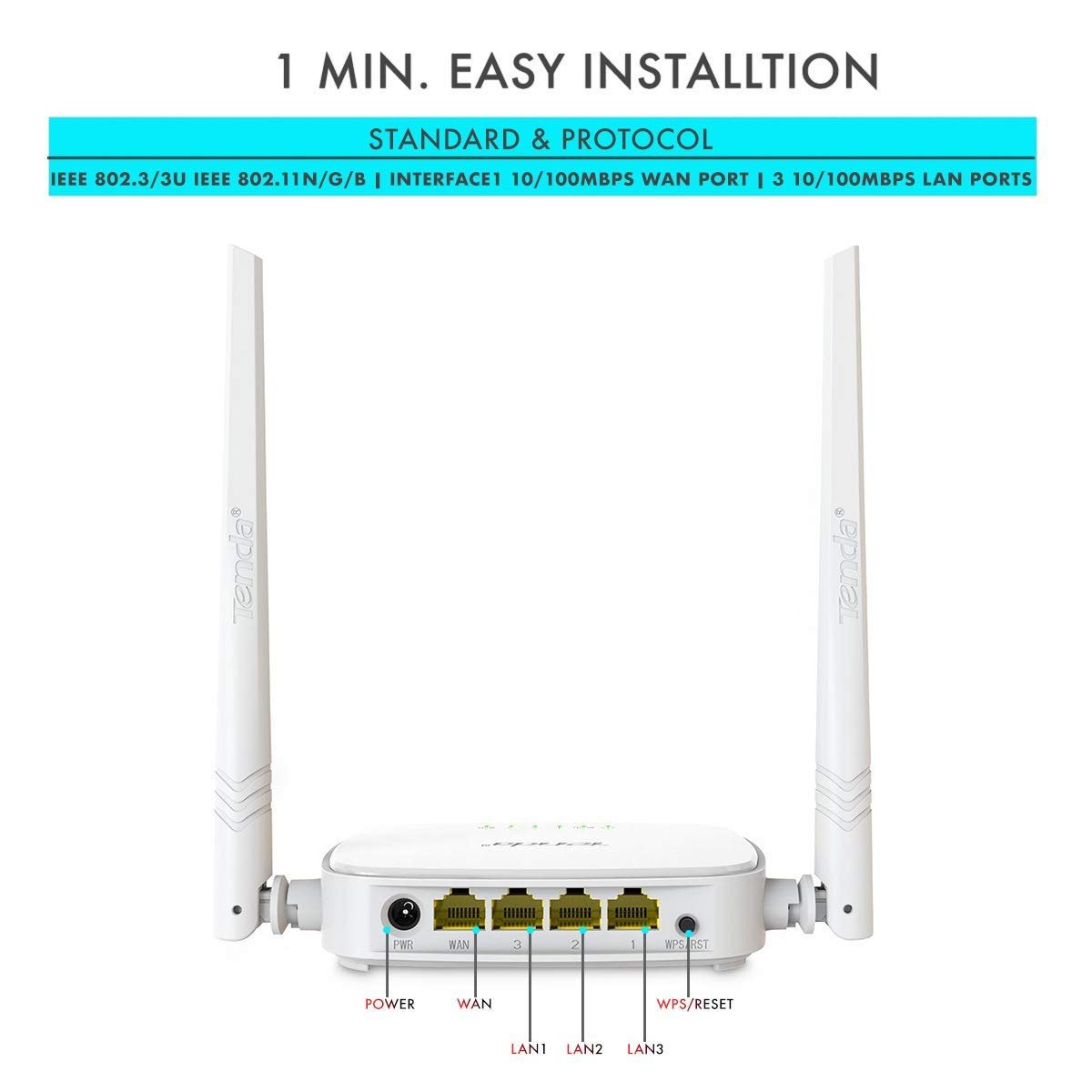 TENDA ROUTER N300 (TEI-N301) - Image 3