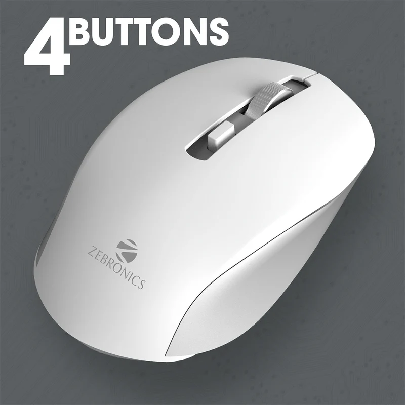 JAGUAR MOUSE WIRELESS (GREY+SILVER) - Image 2